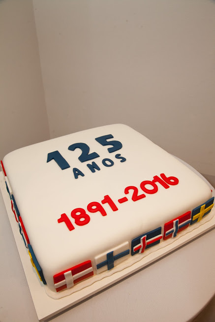 125 anos bolo